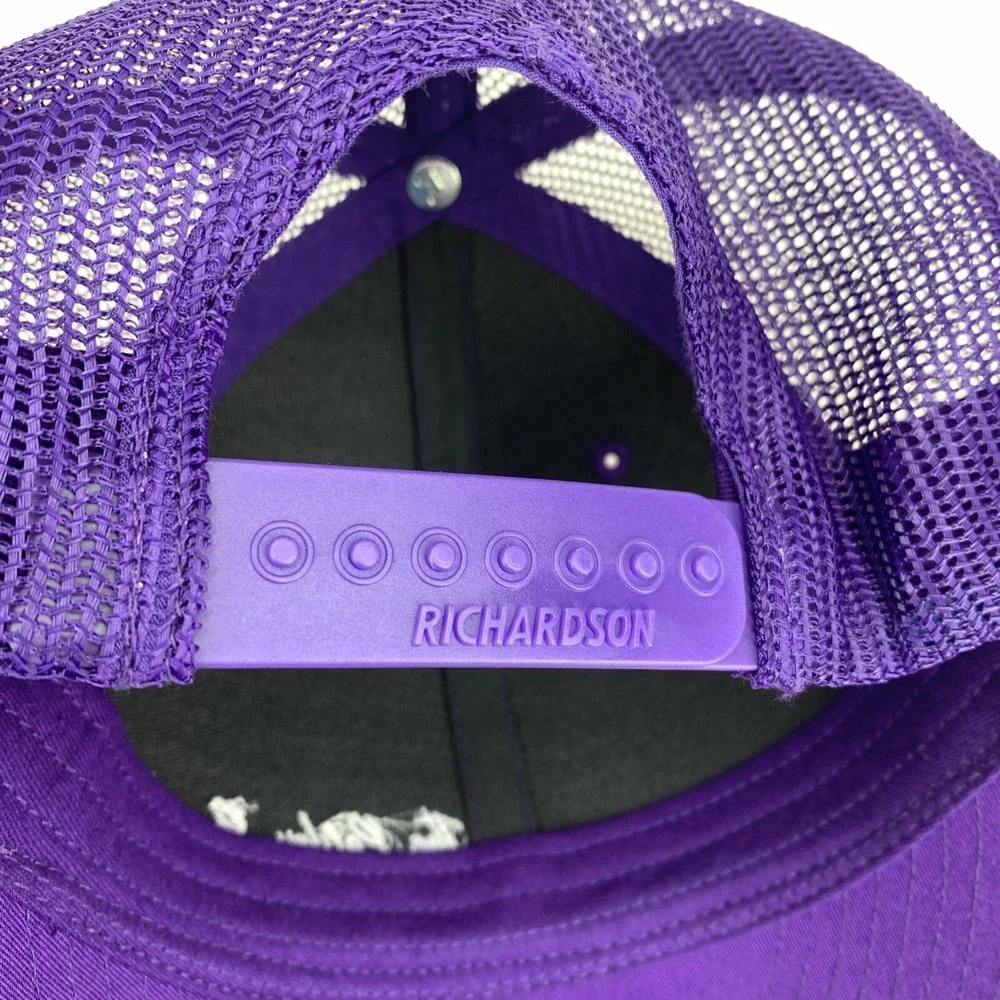 The Paisley Project Hat Purple Mesh Adjustable Snapback Richardson Trucker Cap